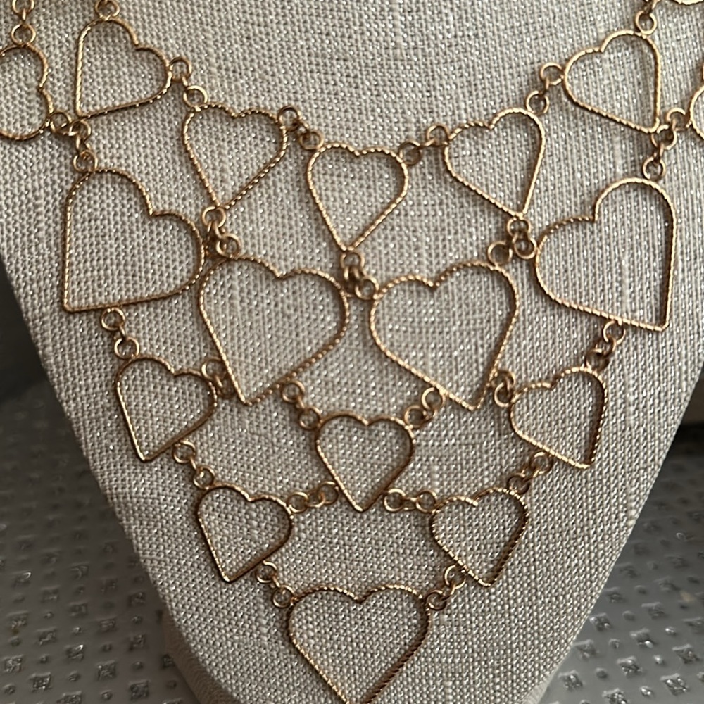 Final Price Drop Multi Layer Heart Statement Neck… - image 6